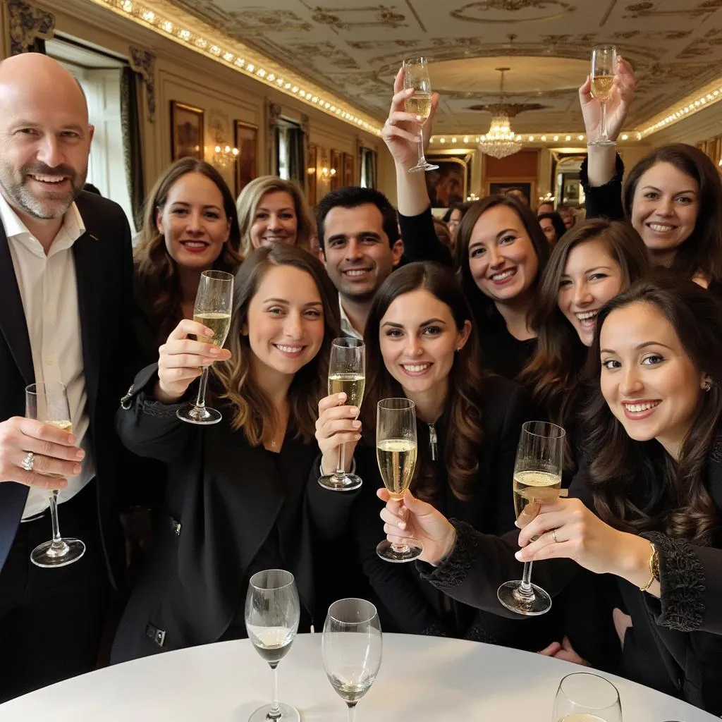 Célébration d'équipe